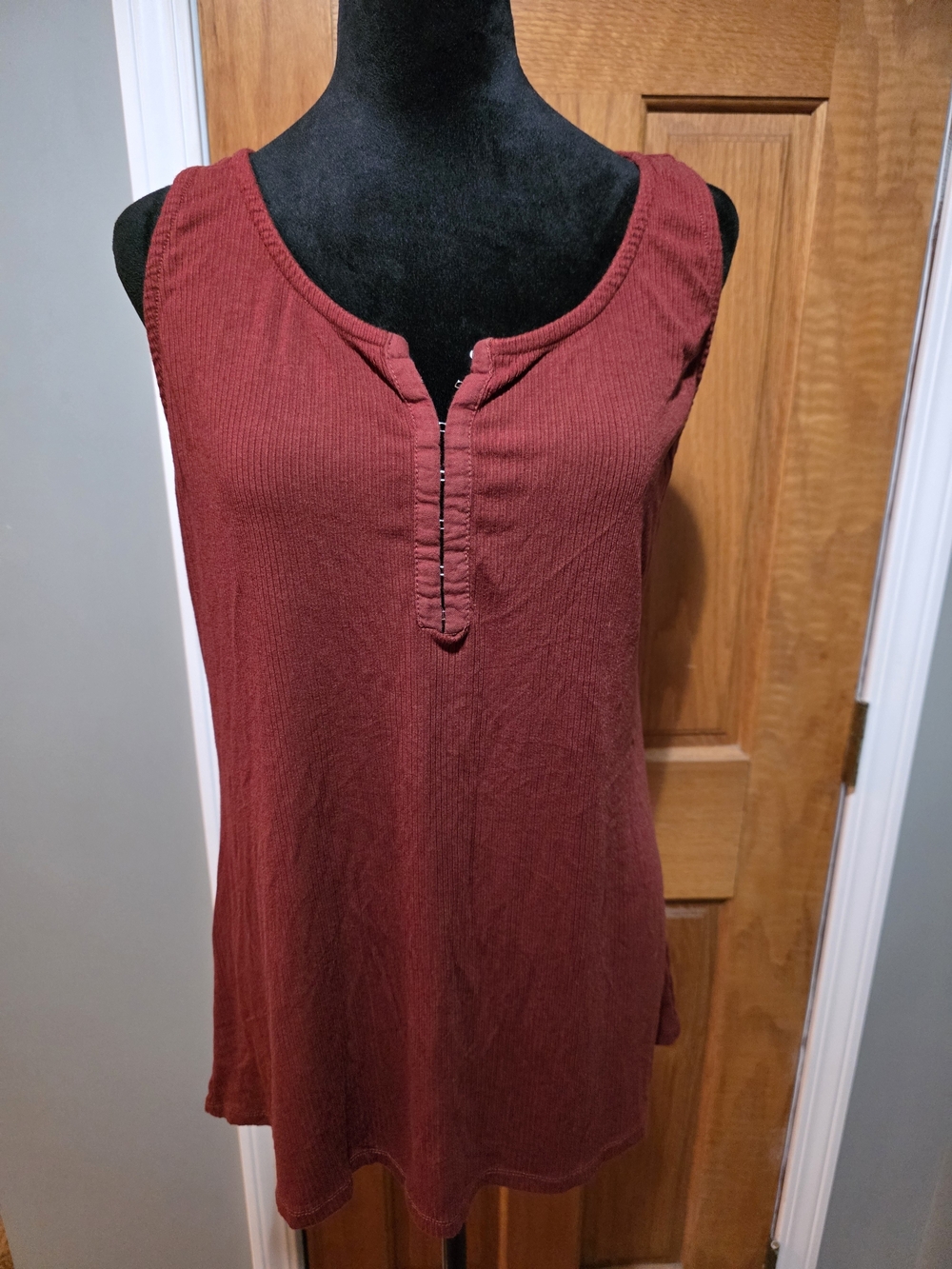 torrid Ribbed Henley Tank Top